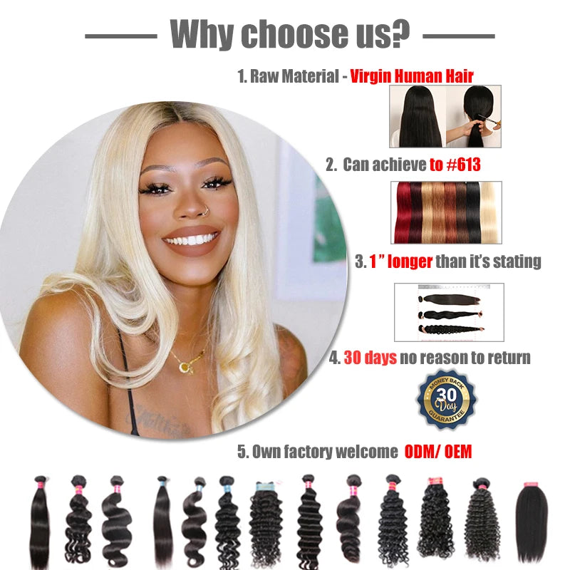 Ali Queen Hair Peruvian Body Wave Raw Virgin Human Hair Bundles 8"-28" Natural Color 3/4pcs Double Drawn Human Hair Extensions