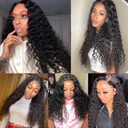 Peruvian Water Wave Hair Bundles 100% Human Hair Extension Arabella Remy Hair Weave Bundles For Black Women