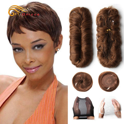 28PCS Curly Human Hair Bundles Brazilian Hair Weave Bundles Short Hair Human Hair Bundles For Woman