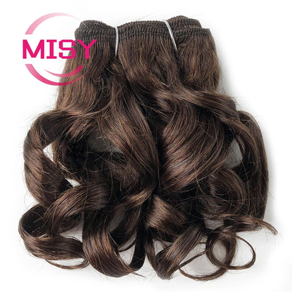 Brazilian Natural Human Hair 200g/Lot Short Curly Hair Bundles Ombre Color 1B 99J 30 27 For Women Hair Extensions Human Hair