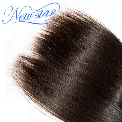 Brazilian Virgin Human Hair Straight Extension 3 Bundles Deal 100%Unprocessed Intact Cuticle New Star Long 11A Raw Hair Weaving