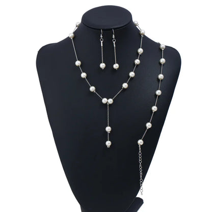 Pearl Necklace Collier Femme Collares Statement Multilayer Choker Statement Jewelry Women Simulated Pearl Necklaces & Pendants