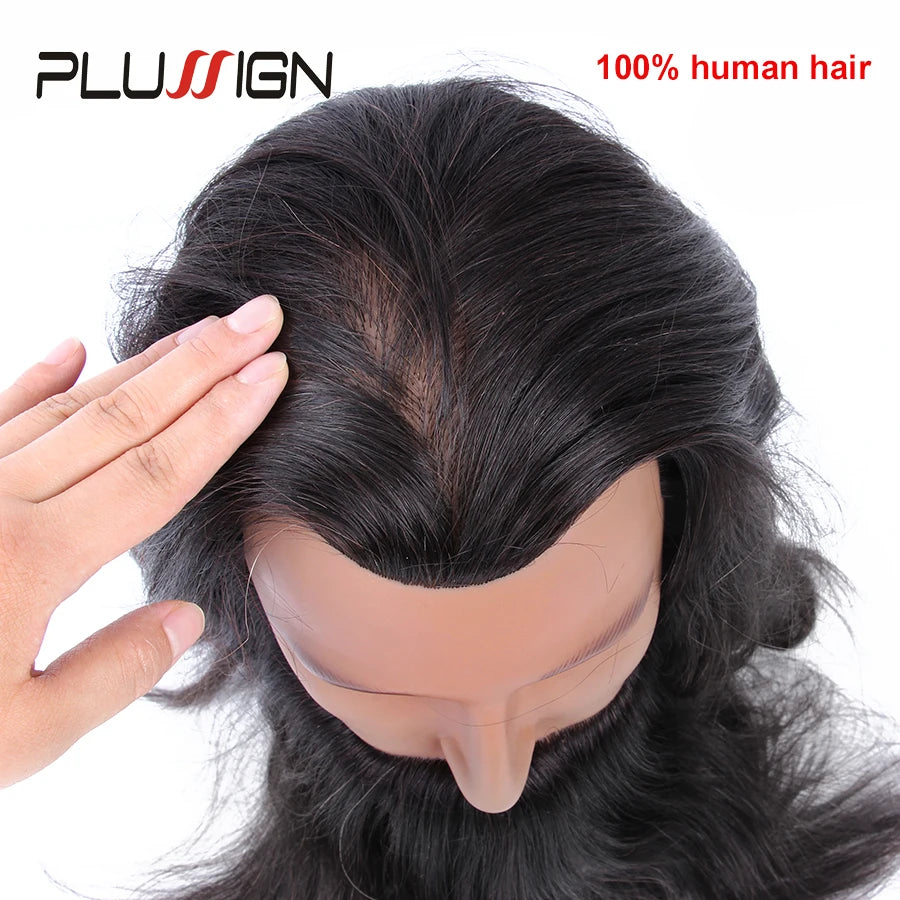 100% Real Human Hair Beard Hairdressing Training Man Head Professional Practice Mannequin Head Model Brown Color