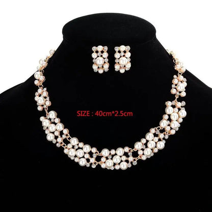 Pearl Necklace Collier Femme Collares Statement Multilayer Choker Statement Jewelry Women Simulated Pearl Necklaces & Pendants