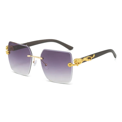 Rimless Fashion Sunglasses Trend 2024 Shades UV400 Women and Men Sun Glasses