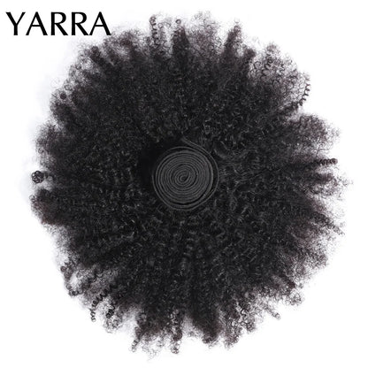 Brazilian Afro Kinky Curly Human Hair Bundles 4b 4c Afro kinky Bulk Human Hair Weave Bundle Deal Hair Extensions Wholesale Yarra