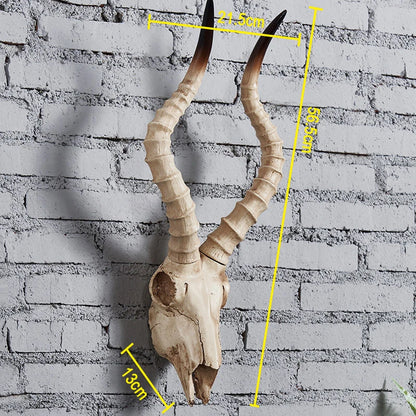 Simulation Animal Bull Cow 3D Skull Head Resin Wall Hanging Room Wall Home Decoration Skeleton Halloween Props for Home Decor