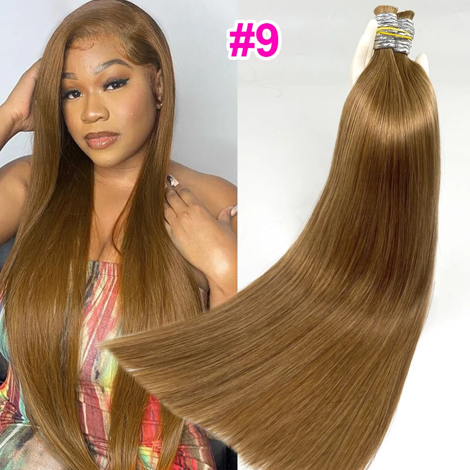 Chinese Bone Straight Hair Raw Vietnamese Human Hair Bundles For Braiding 100% Unprocessed No Weft Human Hair Bulk Extensions