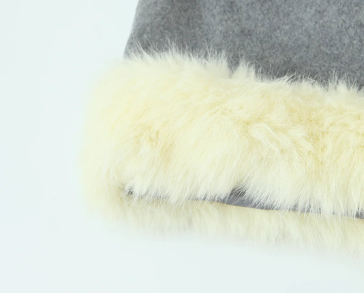 Women Suit 2025 Autumn Winter New Fashion Button Fur Decoration Jacket+Shorts Two-Piece Set Women Elegant Hight Street Suit