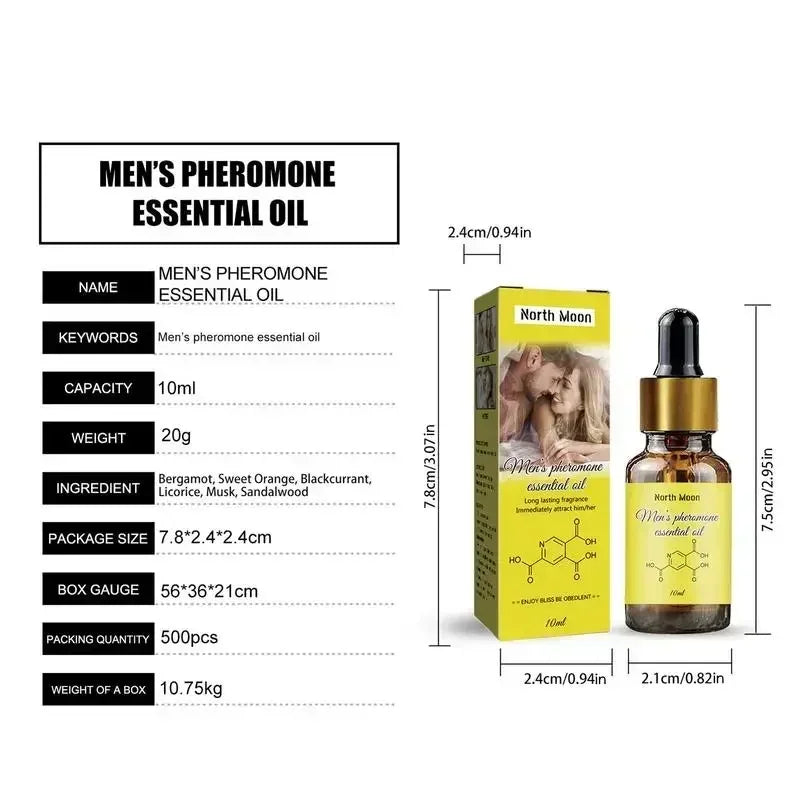 10ml Pheromones Perfume Men Fragrance Intense Collection Perfume Pheromone Essential Oil Perfume for Men To Attract Women