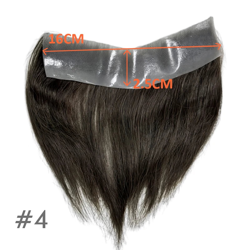 Vstyle Front Men's Capillary Prothesis Indian Human Hair Wig for Man Vloop Thin Skin Full PU Invisible Toupee Hairpiece Natural
