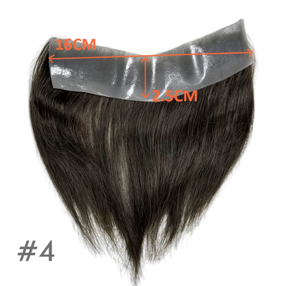 Vstyle Front Men's Capillary Prothesis Indian Human Hair Wig for Man Vloop Thin Skin Full PU Invisible Toupee Hairpiece Natural