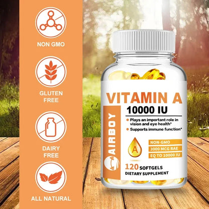 Vitamin A - Supports Healthy Skin and Eyes, Antioxidant, Beneficial for Vision