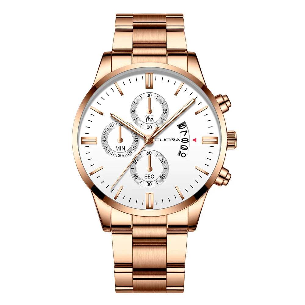 2025 Watch For Men Fashion Casual Men's Watches Luxury Steel Band Quartz Wristwatches Male Clock Relogio Masculino Drop Shipping