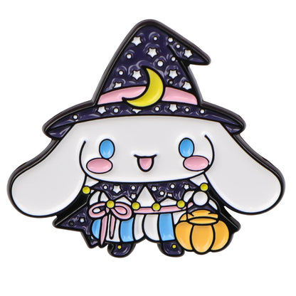 Anime Big White Dog Enamel Pin Badges on Backpack Brooch Pines Men Lapel Pins Cosplay Accessories Halloween Decoration Toys Gift