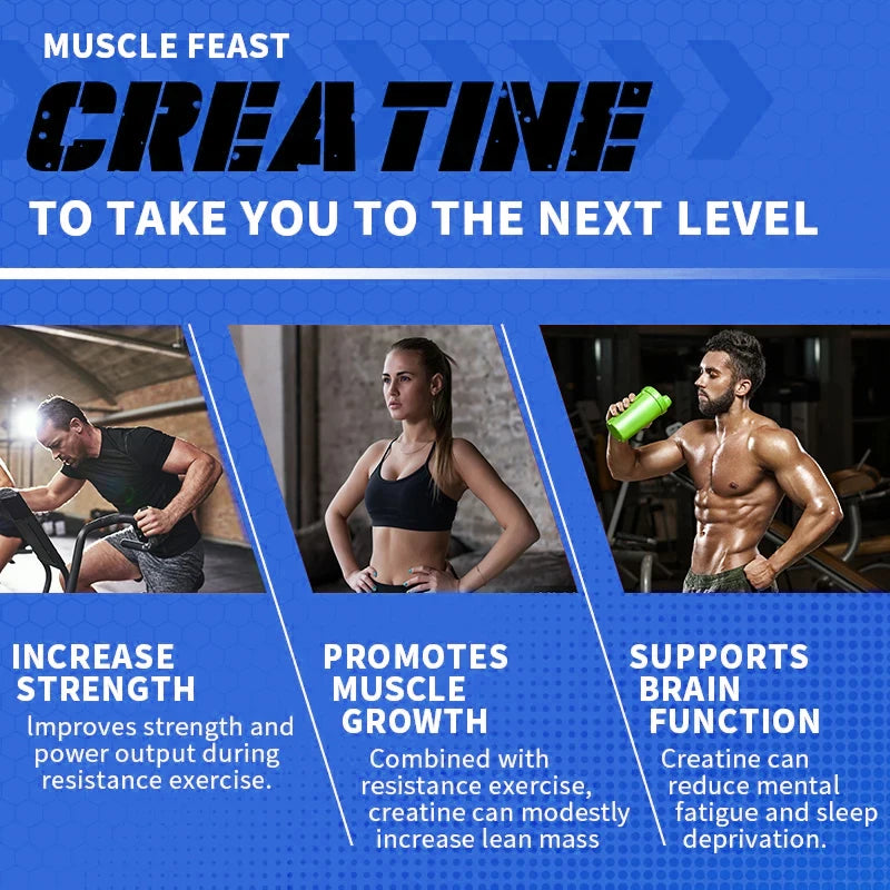 Creatine Monohydrate 3,000 Mg - Improves Energy and Endurance, Increases Muscle Mass, and Athletic Performance, 120 Capsules