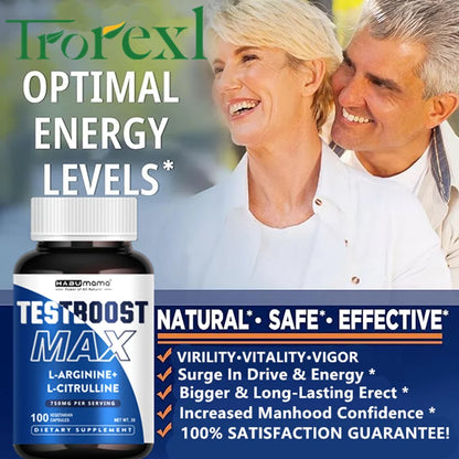 Ultimate Male Enhancing Supplement | Clinically-Backed | 100 tablets for Energy, Stamina & Enlargement | Vegan | Discreet Ship
