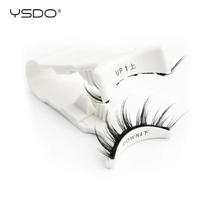 YSDO 1 Pair Magnetic Eyelashes Long-Lasting No Glue Needed Magnetic False Lashes Reusable Makeup Soft Faux 3D Mink Eyelash Tools