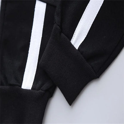 Boys' baby and children's suit autumn BOY vest 3cps suit letter printed cotton casual style three-piece suit