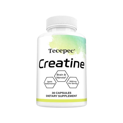 Creatine - Builds Muscle, Improves Athletic Performance, Enhances Physical Endurance and Improves Recovery - 120 Capsules
