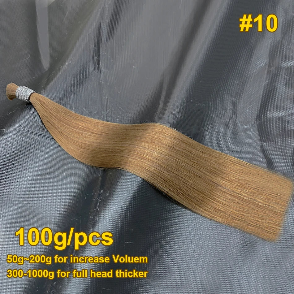 Cabello Humano Original Natural Suitable Dying All Colors Raw Vietnamese Virgin 100% Human Hair Bulk Bundles Extensions