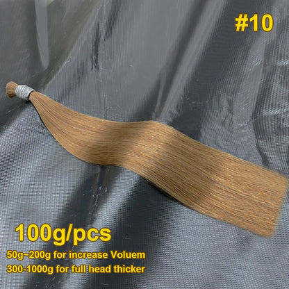 Cabello Humano Original Natural Suitable Dying All Colors Raw Vietnamese Virgin 100% Human Hair Bulk Bundles Extensions