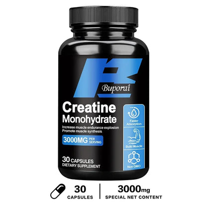 Creatine Monohydrate - Improves Energy and Endurance, Increases Muscle Mass, and Athletic Performance