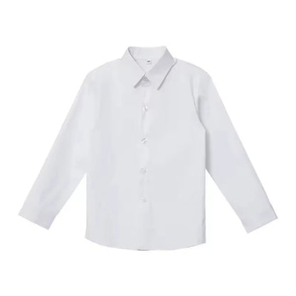 Children 3Pieces White Wedding Suit Kids Jacket Pants Botwtie Photograph Suit Flower Boys Birthday Tuxedo Party Dress