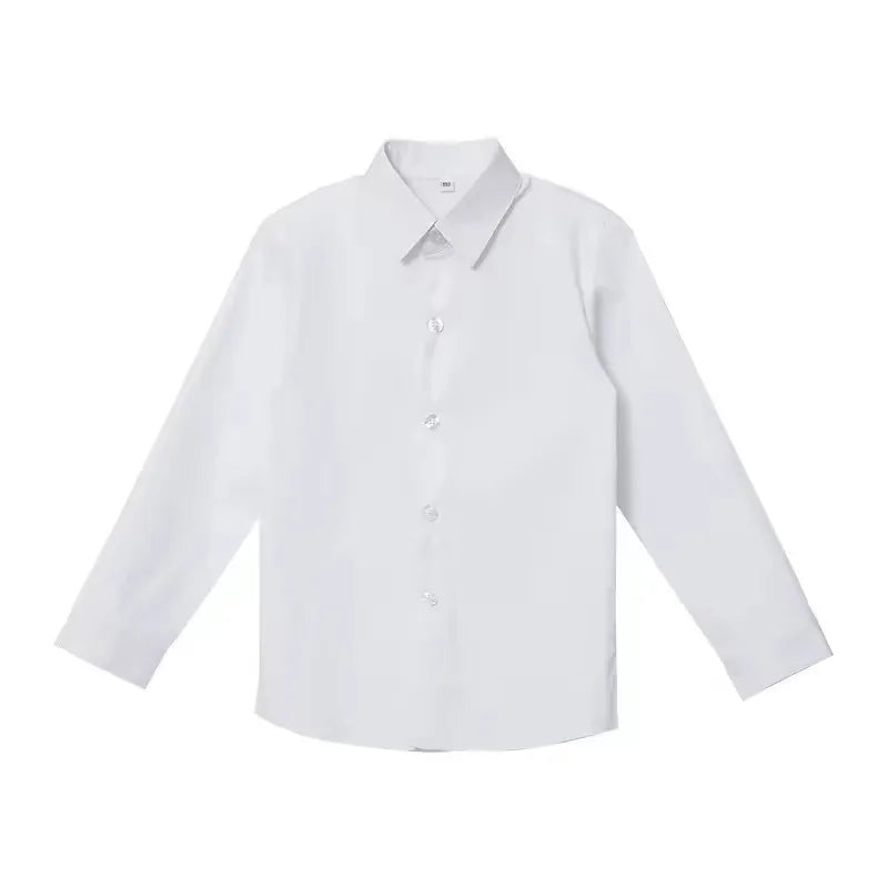 Children 3Pieces White Wedding Suit Kids Jacket Pants Botwtie Photograph Suit Flower Boys Birthday Tuxedo Party Dress