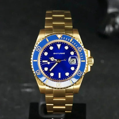 WATCH1 Store  Men's 904L Automatic Mechanical Watch Stainless Steel Bracelet Ceramic Waterproof Sapphire Glass