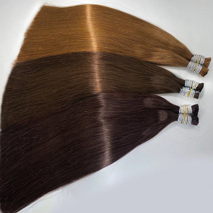 Chinese Bone Straight Hair Raw Vietnamese Human Hair Bundles For Braiding 100% Unprocessed No Weft Human Hair Bulk Extensions