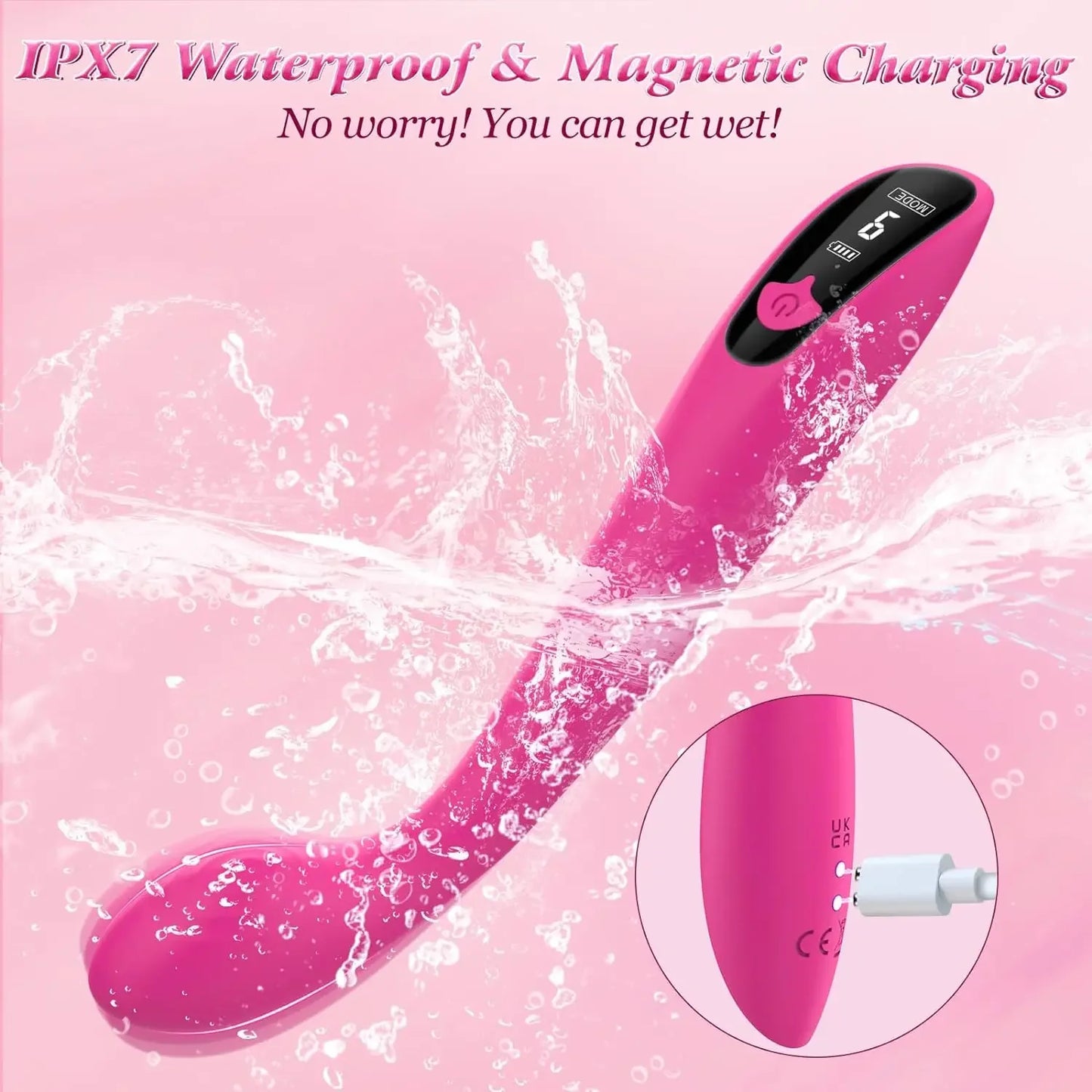 9 Vibrating LCD Display Vibrator for Women Vagina G Spot Clitoris Tits Anal Stimulator Massager Bullet Adult Sex Toys for Couple