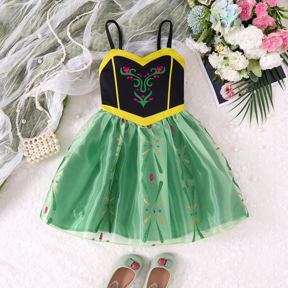 2-10yrs Children's Fashion Dresses Barbi White Snow Moana Dress Girls Casual Outfits Kids Princess Dress For Girls Slings Skirt