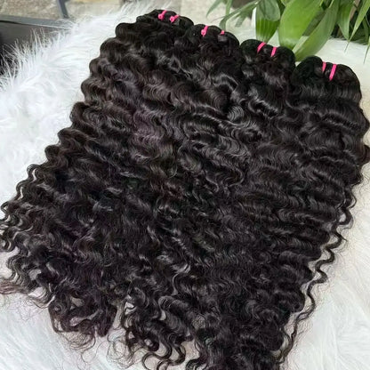Vbeauty Burmese Curly Brazilian Human Hair Bundles 100% Human Hair Weaving Virgin Human Hair Natural Hair Extensions for Women
