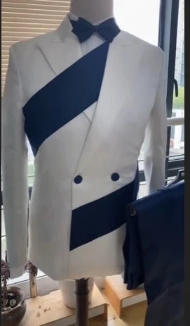 Satin Boys Suit 2 Piece Set White Jacket Pants Wedding Tuxedo Kids Tailored Suit 2-16 Years Old Slim Fit Blazer