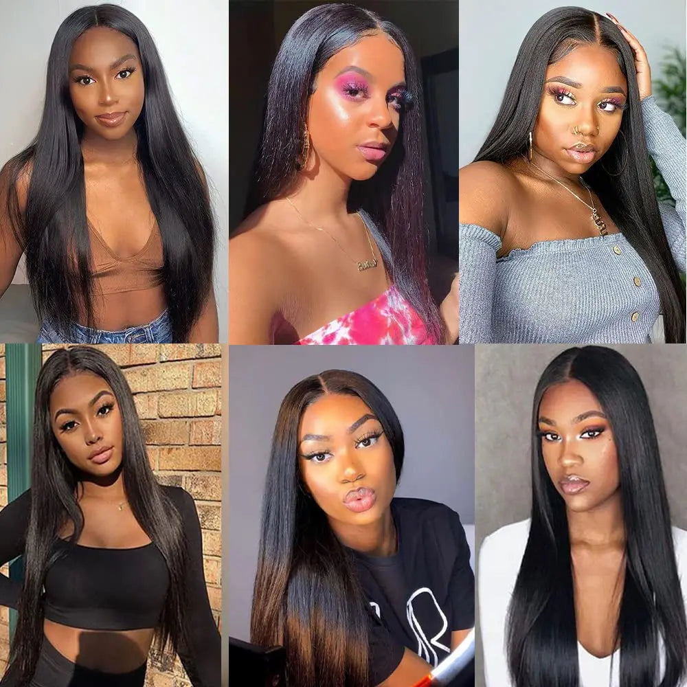 Bone straight Human Hair Bundles #1B Colored Bundles Human Hair 1/3/4 Bundle Deals Tissage Human Hair Extentions Remy Raw Hair