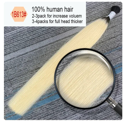 Cabello Humano Original Natural Suitable Dying All Colors Raw Vietnamese Virgin 100% Human Hair Bulk Bundles Extensions