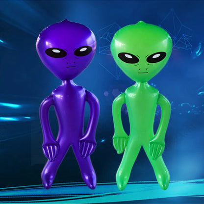 1pc Inflatable Alien Toy PVC Alien Model Theme Party Decorative Props Indoor Outdoor Festival Decoration
