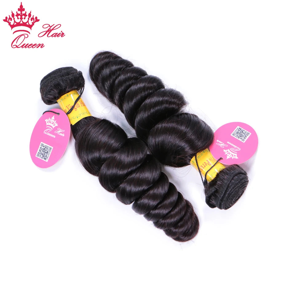 Peruvian Loose Wave and Deep Curly Wave Hair Weaving 100% Human Raw Hair Double Machine Weft Virgin Hair Bundles Queen Hair