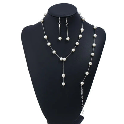 Pearl Necklace Collier Femme Collares Statement Multilayer Choker Statement Jewelry Women Simulated Pearl Necklaces & Pendants