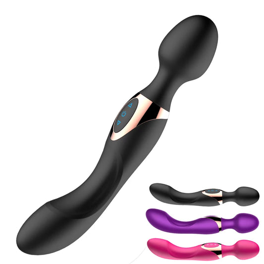 2024 power 10 speed Big Vibration for Women Dual Heads Vibration AV Wand Body Massager Sex Toy For Woman Female Sex Products