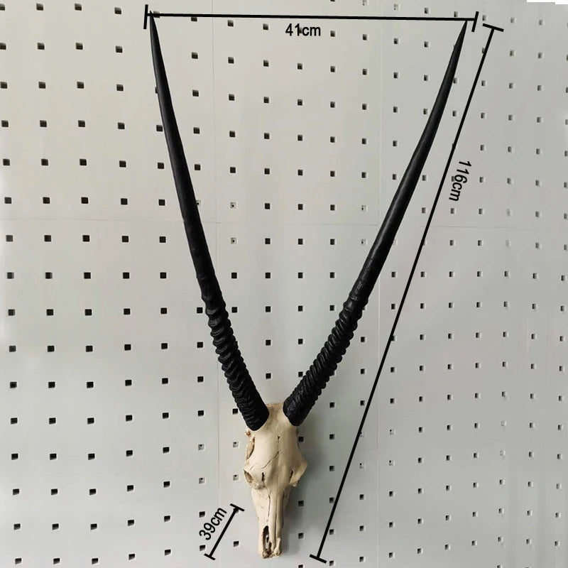 Simulation Animal Bull Cow 3D Skull Head Resin Wall Hanging Room Wall Home Decoration Skeleton Halloween Props for Home Decor