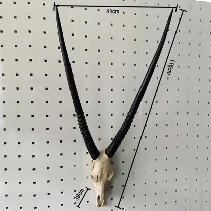 Simulation Animal Bull Cow 3D Skull Head Resin Wall Hanging Room Wall Home Decoration Skeleton Halloween Props for Home Decor