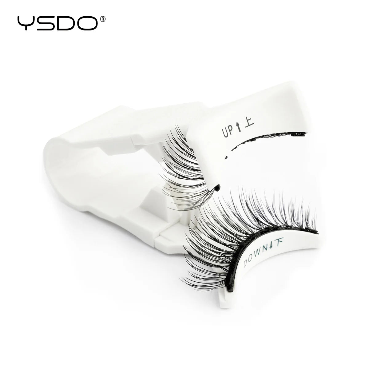YSDO 1 Pair Magnetic Eyelashes Long-Lasting No Glue Needed Magnetic False Lashes Reusable Makeup Soft Faux 3D Mink Eyelash Tools