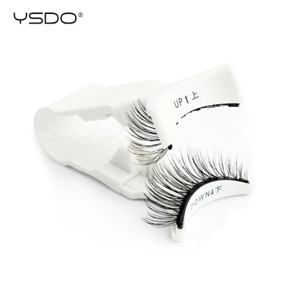 YSDO 1 Pair Magnetic Eyelashes Long-Lasting No Glue Needed Magnetic False Lashes Reusable Makeup Soft Faux 3D Mink Eyelash Tools