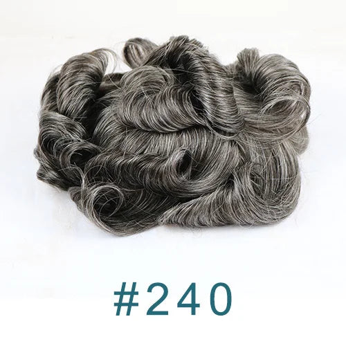 100% Human Hair 80Density Natural Hairline 0.02mm Full Skin Base Men Toupee #1B80 #60R Capillary Prosthesis System Man Hairpiece