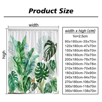 Spooky Horror Halloween Skeleton Crow Shower Curtain Black Bat Black Cat Polyester Fabric Bath Curtain Bathroom Decor With Hooks