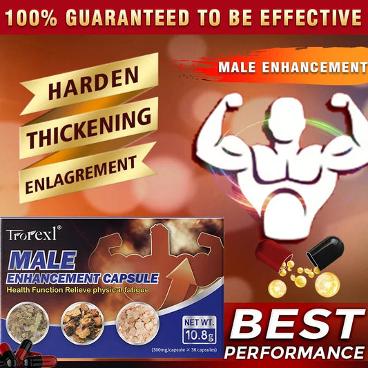 Best Male Supplements, Energy and Endurance Support - Booster for Men - Men's Muscle Enlargement