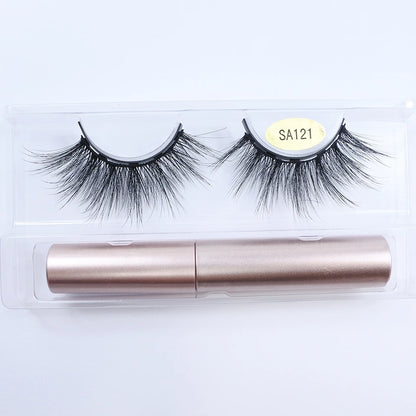 REDSIREN Natural Magnetic Lashes Makeup 1/5Pairs Reusable Magnetic False Eyelashes and Eyeliner Kit