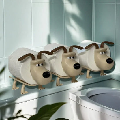 Puppy Toilet Holder Home Decor Bathroom Accessory Storage Suitable for Toilets for Bathrooms Kitchens Living Rooms Unique Gift